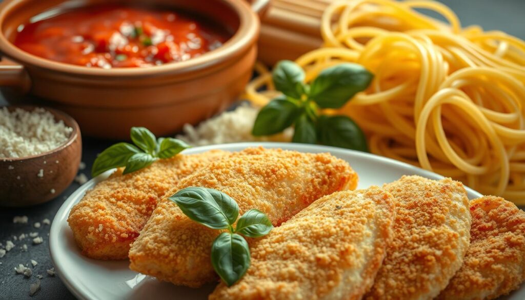 Zutaten für Chicken Parmigiana